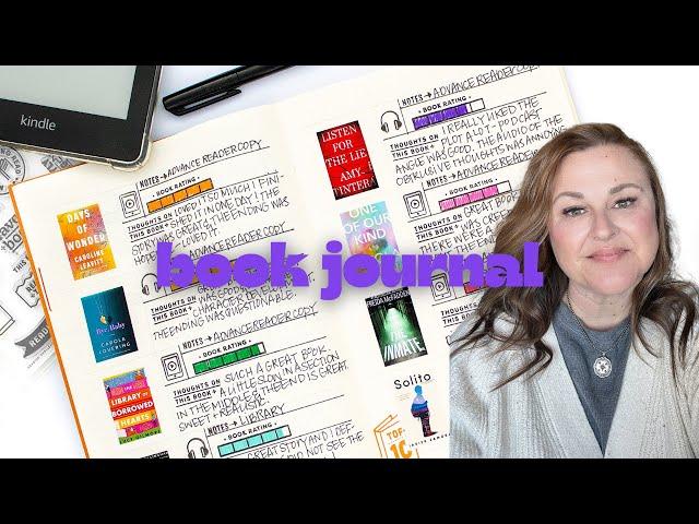 Book Journal Simple + Minimalist | Top Ten Books | Reading Review | Stamps + Journaling