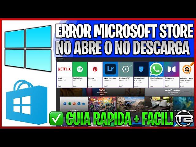 Error Microsoft Store No Abre o Descarga en Windows 10 ️ Solución para restablecer la tienda