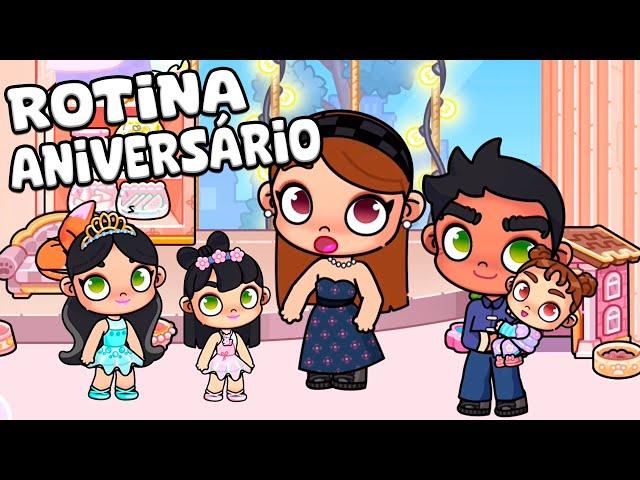 ROTINA FESTA DE ANIVERSÁRIO NA CASA NOVA | AVATAR WORLD ROTINAS E HISTÓRIAS