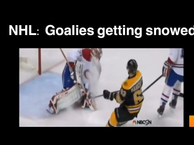 NHL:Goalies getting snowed