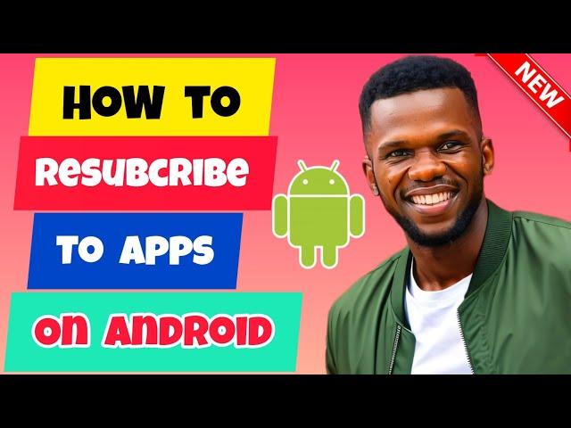 How to Resubcribe App | Activate Your App Subscription