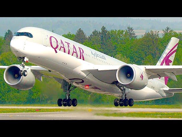 29 INCREDIBLE CLOSE UP TAKEOFFs - Zurich Airport Plane Spotting | 4K