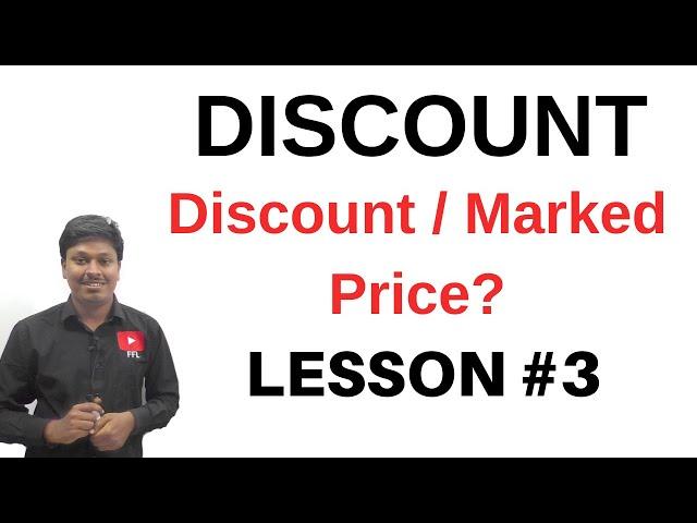 Discount || Finding Unknown Value? || Lesson-3