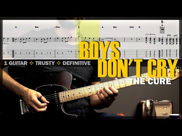 Boys Don't Cry | Guitar Cover Tab | Guitar Solo Lesson | Backing Track with Vocals  THE CURE