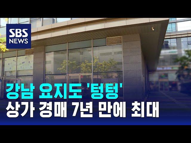 강남 요지도 '텅텅'…상가 경매 7년 만에 최대 / SBS