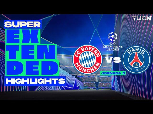 SUPER EXTENDED HIGHLIGHTS | Bayern Munich vs PSG | UEFA Champions League 24/25 | TUDN