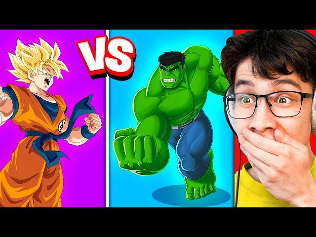 Reacting to GOKU vs EVERYONE! (Funny Animation)