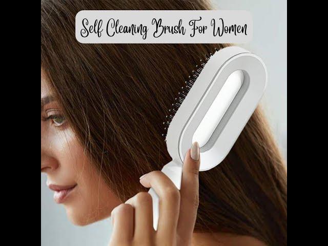 Quick Self Cleaning Hair Comb, Women's Hair Brush with Air Cushion, for Scalp Massage