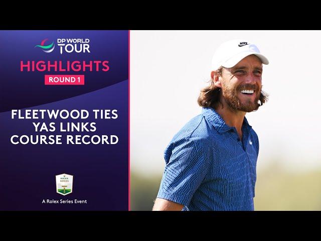 Round 1 Highlights | Hole-in-one and Fleetwood record | 2024 Abu Dhabi HSBC Championship