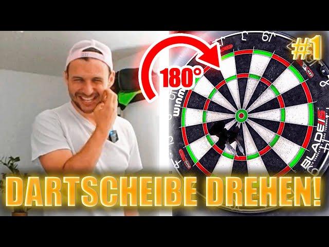 DARTSCHEIBE um 180 GRAD GEDREHT! Die DÜMMSTE IDEE die ich JEMALS HATTE!