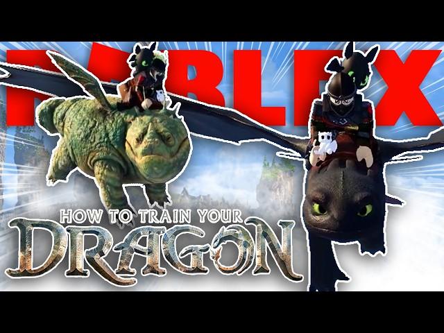 Flying with Toothless in ROBLOX's How To Train Your Dragon!
