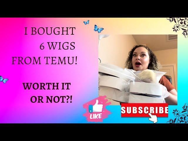 I Bought 6 Cheap Wigs From Temu! Were they worth it or not?!