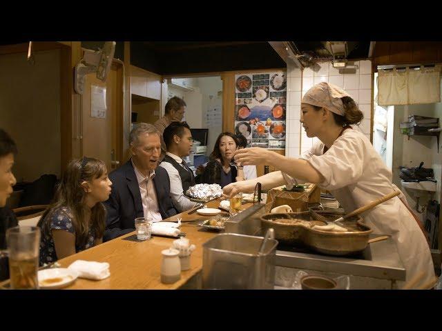 Joe Young, US Embassy Tokyo's Charge d’Affaires, Tries Fall Seasonal Food