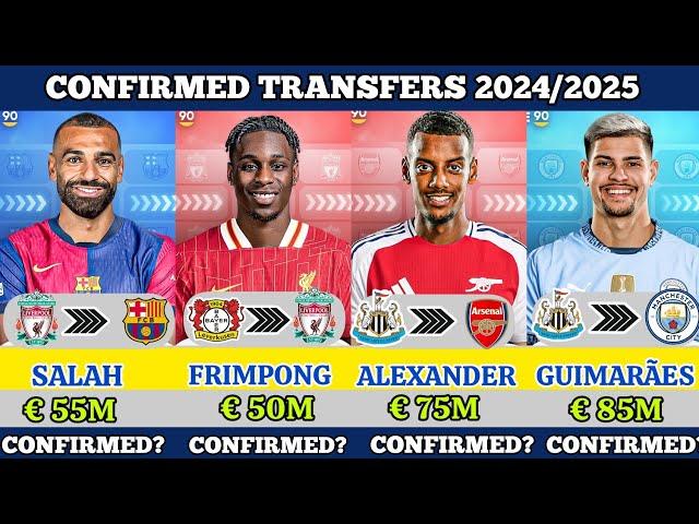 NEW CONFIRMED TRANSFERS AND RUMOURS 2024/2025, SALAH to BARCELONA, ALEXANDER to ARSENAL