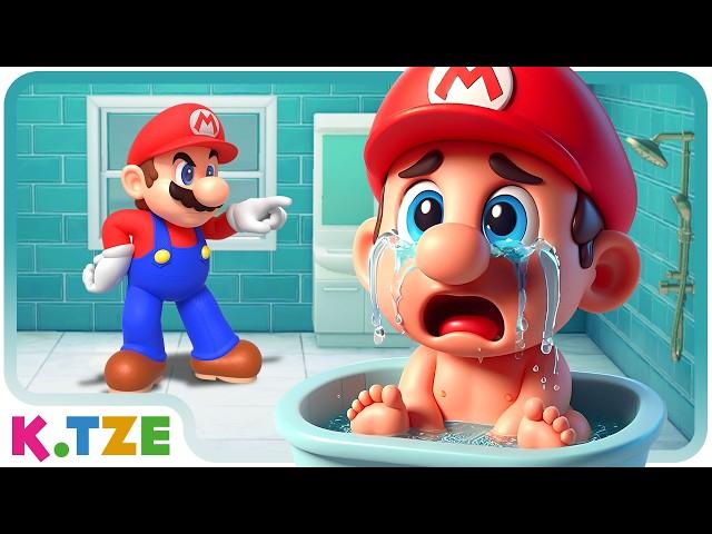 Baby Mario Hates Bathing  Super Mario Odyssey Story