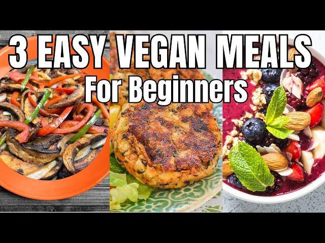 Easy Beginner Vegan Meals | Meals I Make When I Don't Wanna Cook