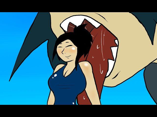 An hungry Kaiju Girl (Vore Animation)