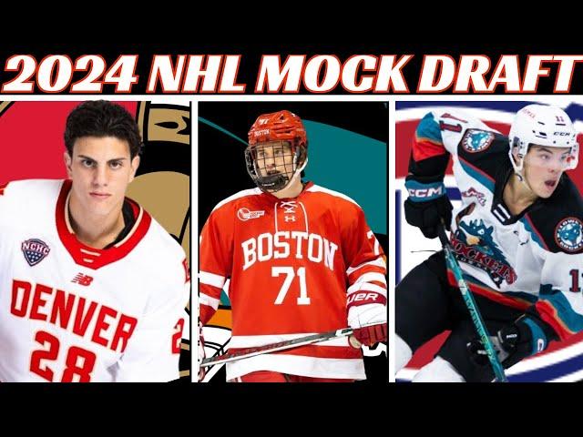 2024 NHL Mock Draft (Top 32 Picks)