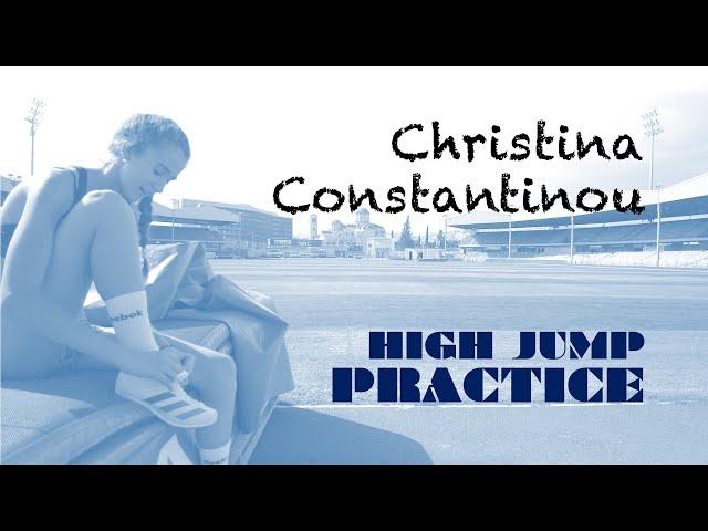 Christina Constantinou. High Jump Practice