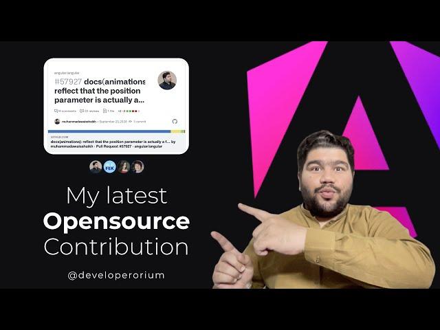 My OpenSource Contribution to Angular ️ in 2024