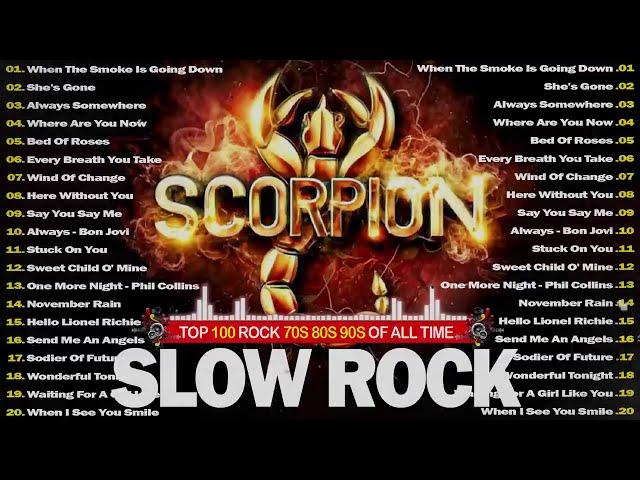 Best Slow Rock Ballads 70's 80's 90's ️️ Scorpions, Ledzeppelin, U2, Aerosmith, Bon Jovi, GNR, REM