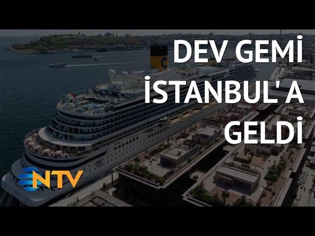 @NTV Türkiye limanlarına yanaşan en büyük yolcu gemisi Galataport İstanbul’da