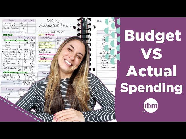 Budget vs. Your Actual Spending