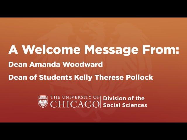 Social Sciences Fall Welcome Message 2020