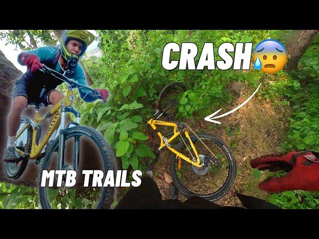 Extreme cycling trails me hogya crash| MTB trails