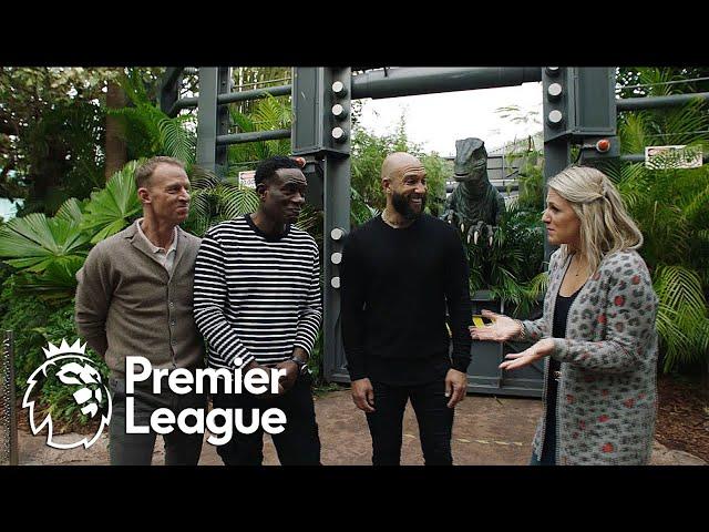 Rebecca Lowe and the lads experience Raptor Encounter at Universal | Premier League | NBC Sports