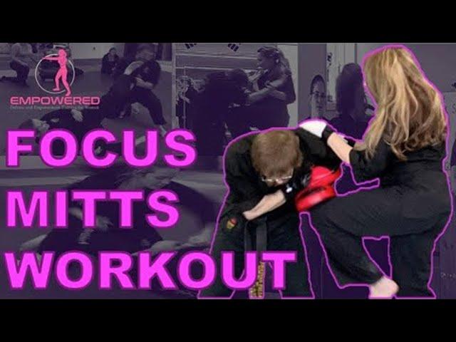 Focus Mitts Striking Workout For Beginners - Self Defense For Women