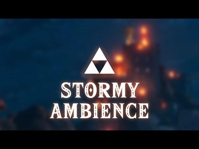 Zelda | Stormy Citadel Ruins | Ambience [10 Hours]