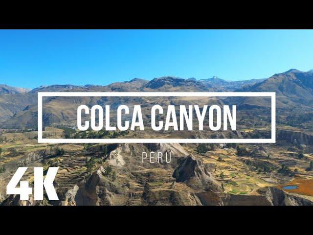 Drone Footage 4K - Flying over the Colca Canyon in Perú