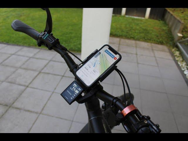 Reaction auf GPS Radler  #Handy senkrecht im Bosch SmartphoneGrip  Top Navigation dank 90° Adapter#