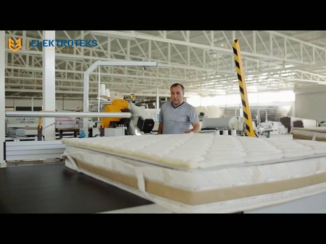 BEDLINE - Mattress Production Line, Gluing, Tape Edge and Packing Line