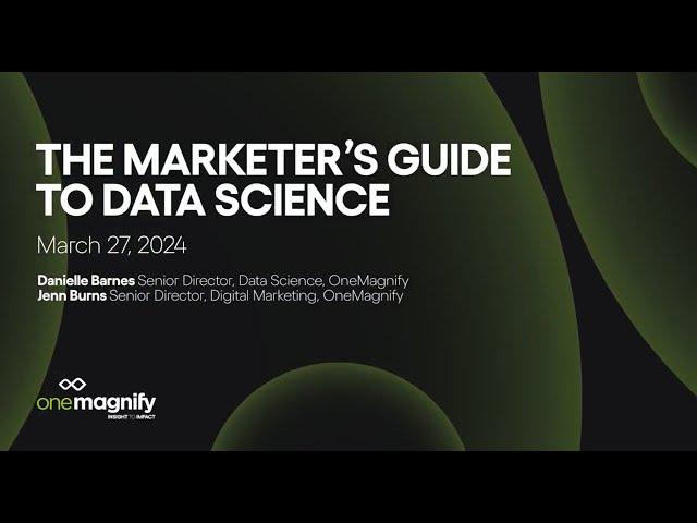 The Marketer's Guide to Data Science Collaboration