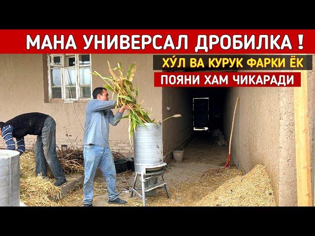 МАНА УНИВЕРСАЛ ДРОБИЛКА ХУ́Л КУРУК ФАРКИ ЁК ПАХТА ПОЯНИ ХАМ ЧИКАРАДИ СИЗ КУТГАН ВИДЕО ! ХОРАЗМ БОЗОР