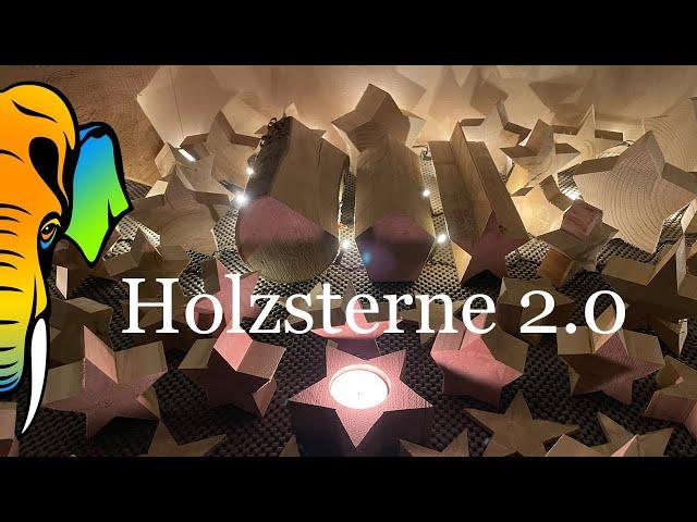 Holzsterne 2.0 | Die BESTE METHODE zum Basteln von : Nur mit der TKS in 3 Schritten zum Sternprisma