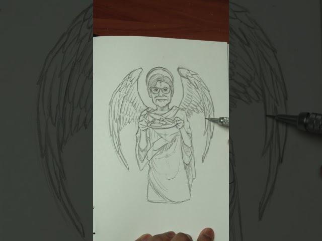 [ASMR] Drawing @cookingwithlynja As An Angel