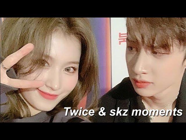 Han fell on Mina ! (Twice And Stray Kids moments)