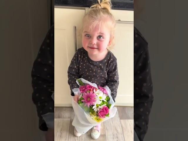 She shared her flowers