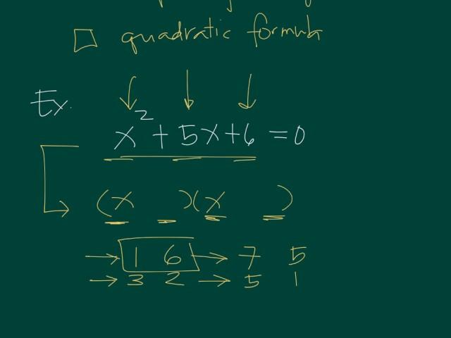 Solving Quadratic Equations