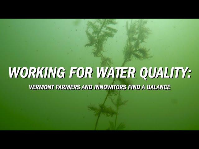 Working For Water Quality: Vermont Farmers and Innovators Find A Balance