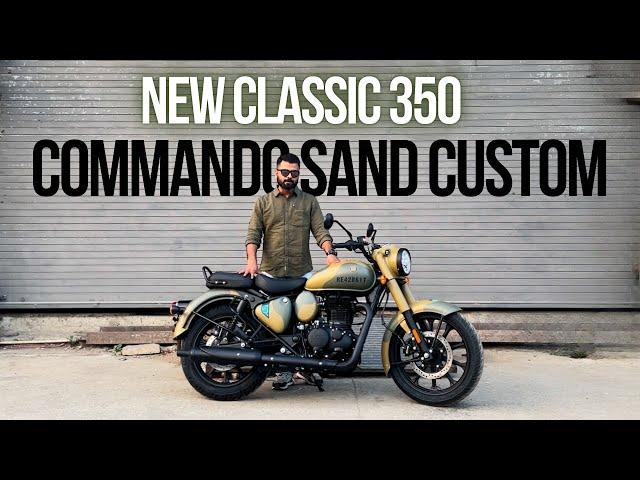 New Classic 350 Signals Custom Commando Sand | Make It Yours | Motorxone