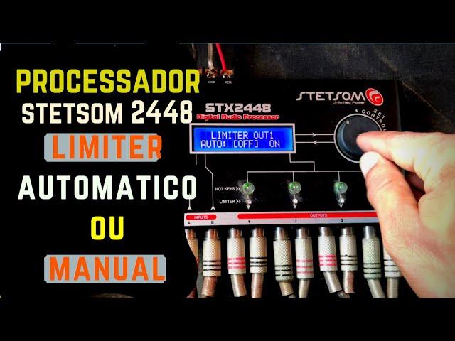 Processador Stesom 2448 Limiter Manual ou Automático / chikim som