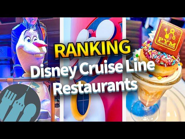 RANKING Restaurants on Disney Cruise Line