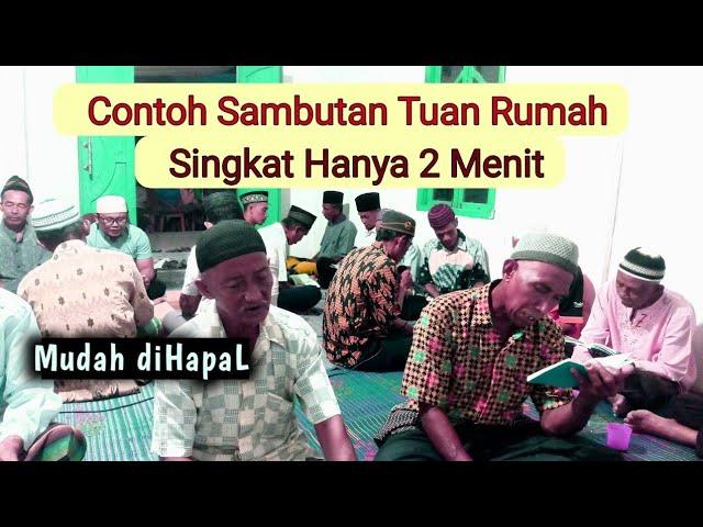 Contoh Kata Sambutan Tuan Rumah singkat