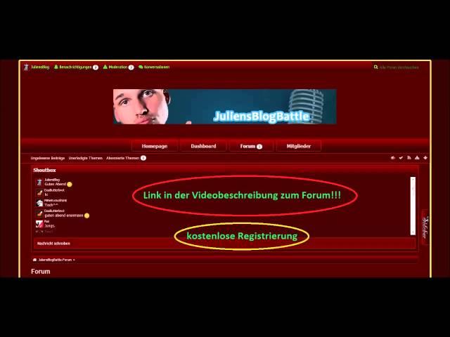 JuliensBlogBattle - JBB-Forum    ►juliensblogbattle.eu