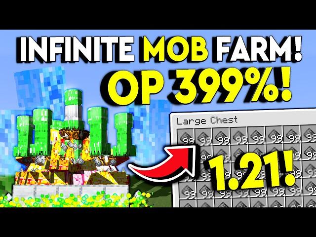 BEST 1.21 INFINITE MOB XP FARM! Minecraft Bedrock MCPE/Xbox/PS4/Nintendo Switch/Windows 10