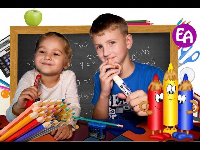 DIY EDIBLE School Supplies OWN HANDS. Edible Office of Alice and Egor